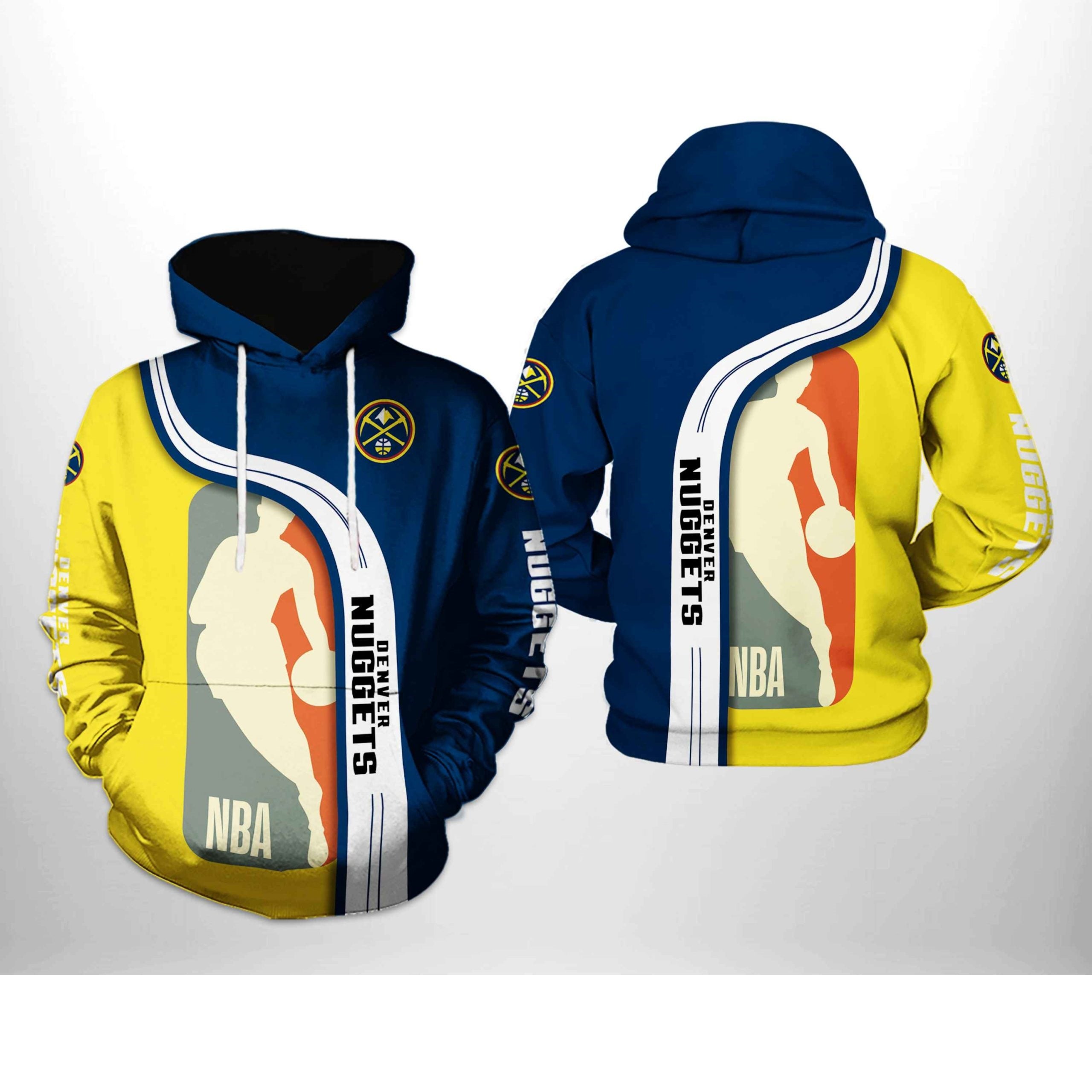 Denver Nuggets Color Block Hoodie